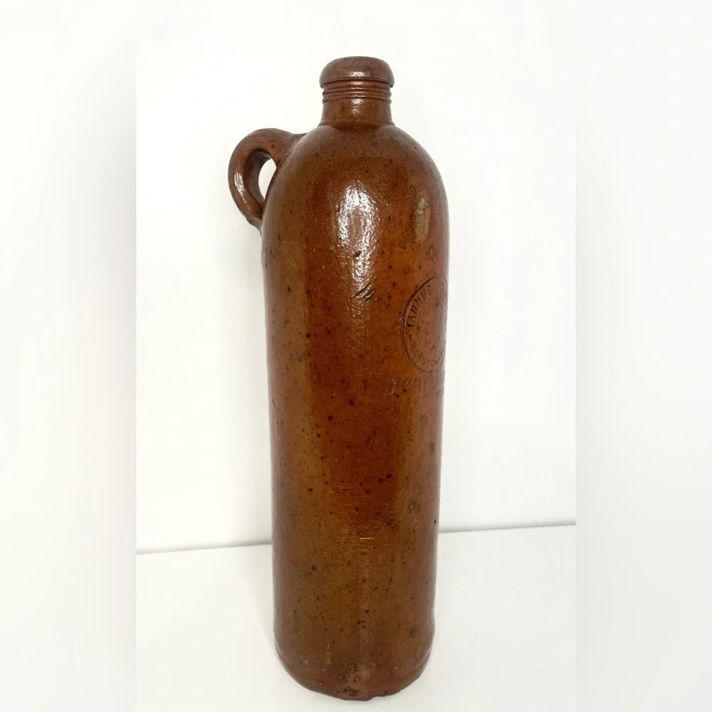 Antique Mid 1800’s German Stoneware Water/Beer/Wine Bottle/Crock Bottle